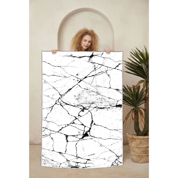Conceptum Alfombra Eexfab816-Klm Blanco y Negro 120x180 cm